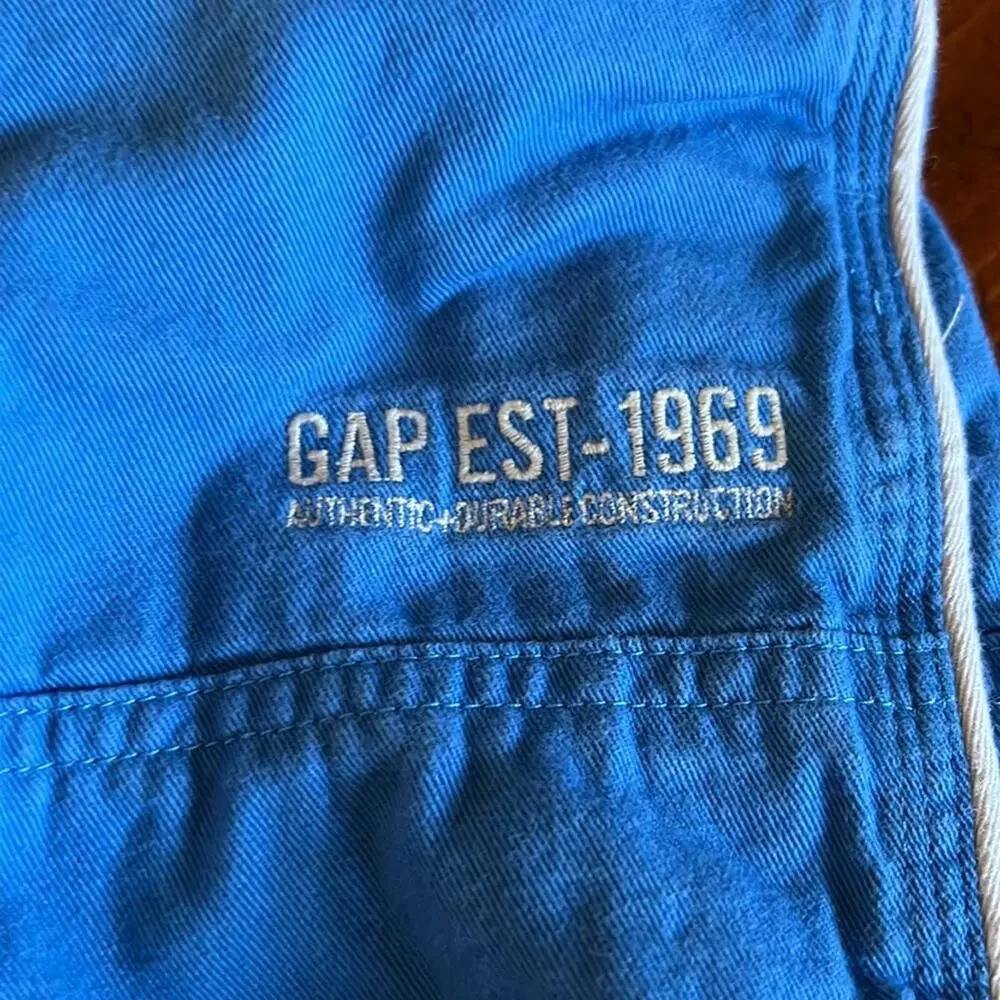 Gap Kids Boys Size 4 Blue Lined Convertible Pants Pull On Pockets